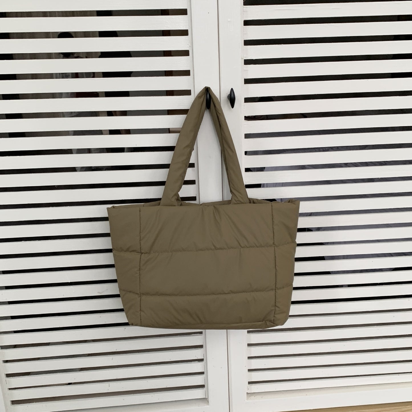 Portable Shoulder Soft Cotton-filled Tote Bag Portable Shoulder