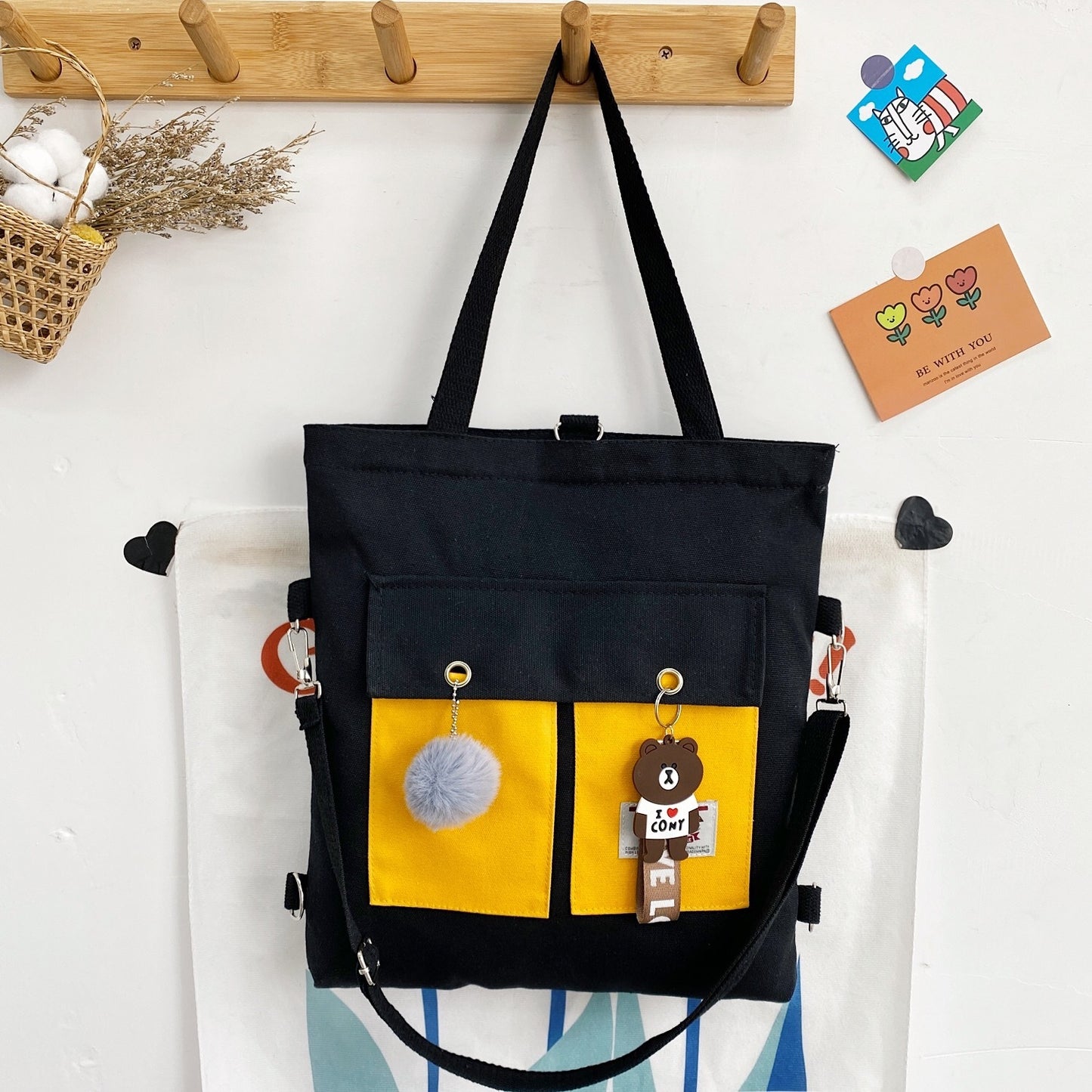 shoulder Large-capacity Canvas Bag Crossbody.
