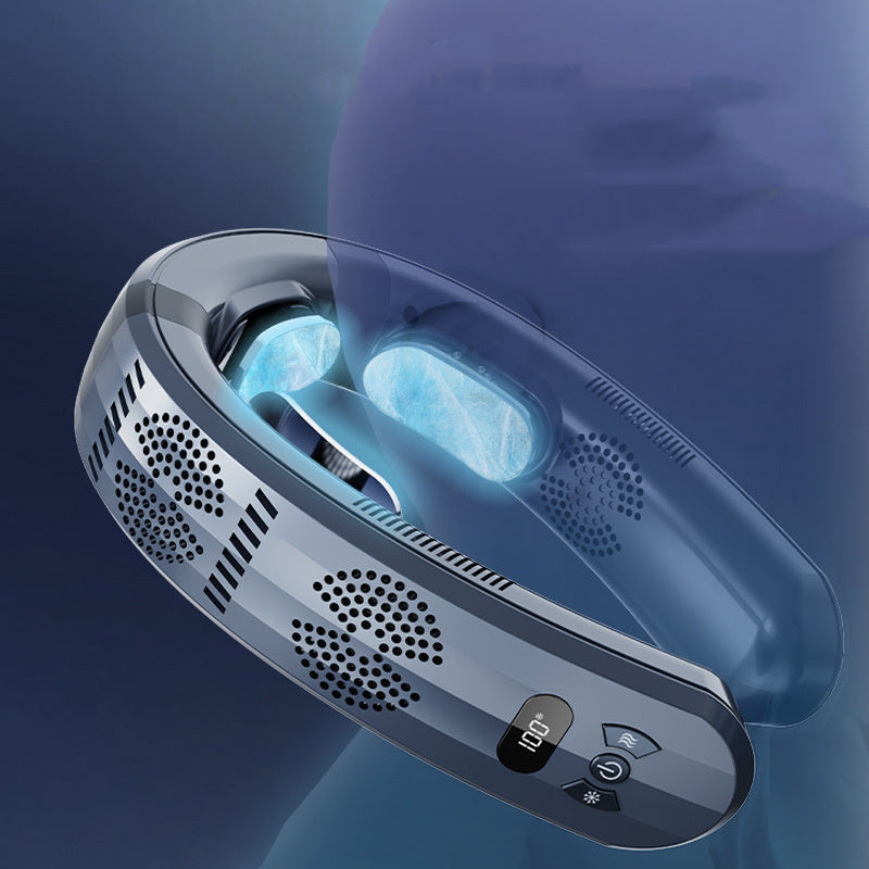 USB Portable Hanging Neck Fan Turbine Refrigeration System