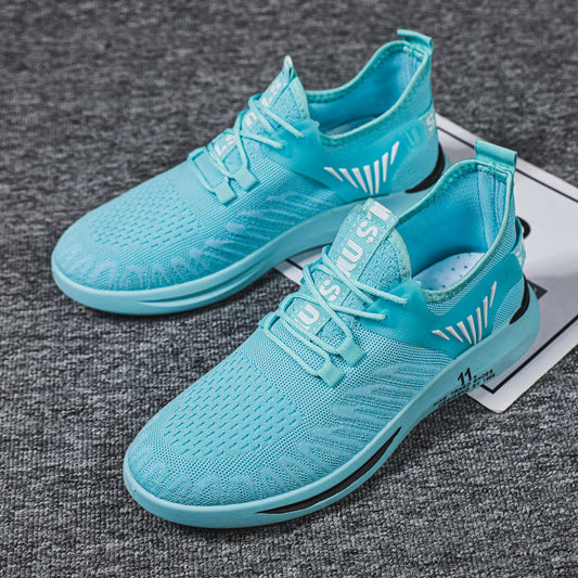 Running Shoes Breathable Flying Woven Casual Student Running Shoes