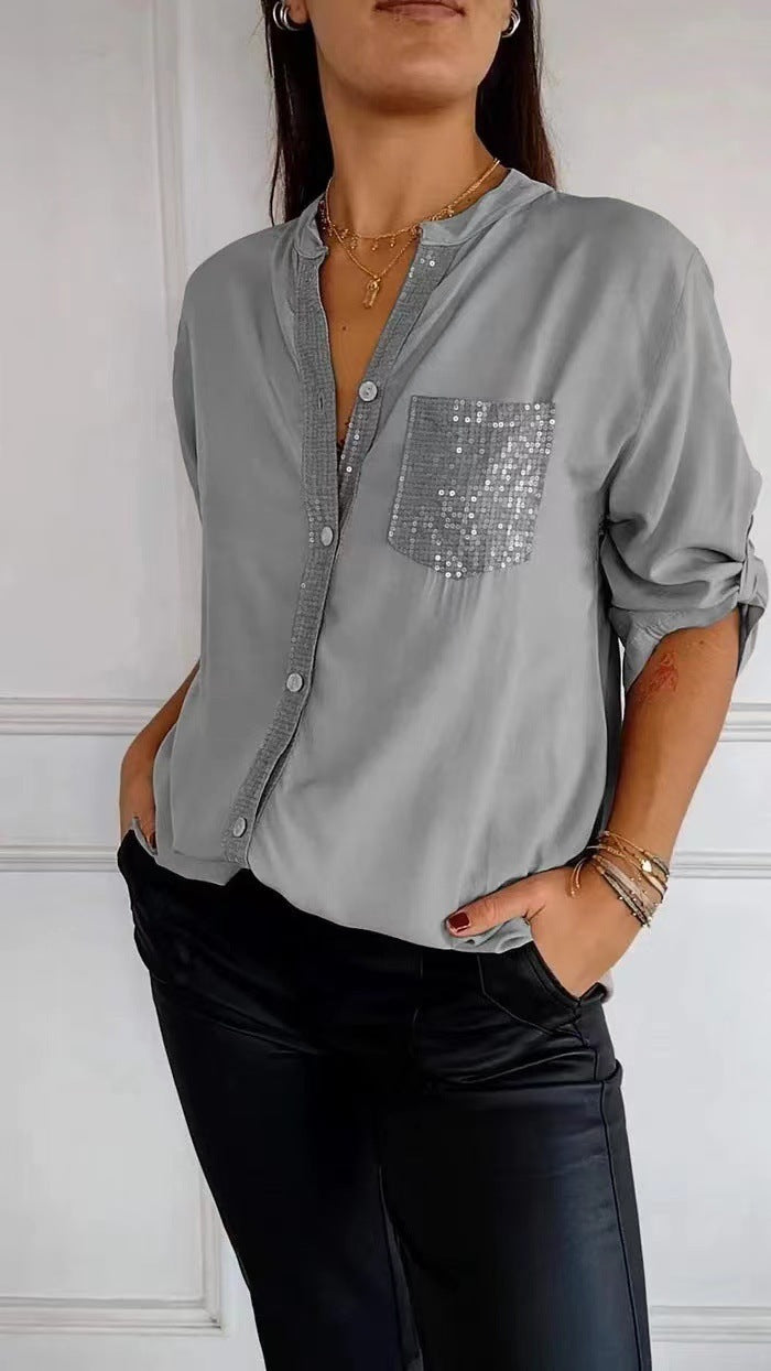 Long-sleeve Casual Shirt Commute Style Women's Summer Long-sleeve Casual Fashion Shirt