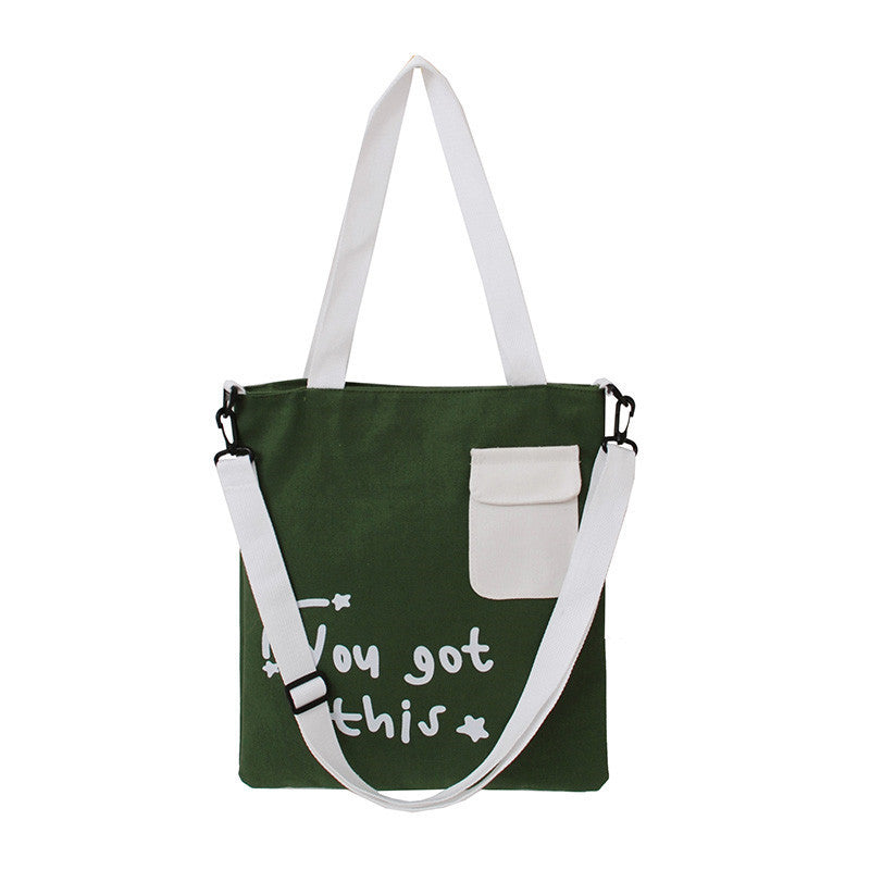 shoulder Large-capacity Canvas Bag Crossbody.