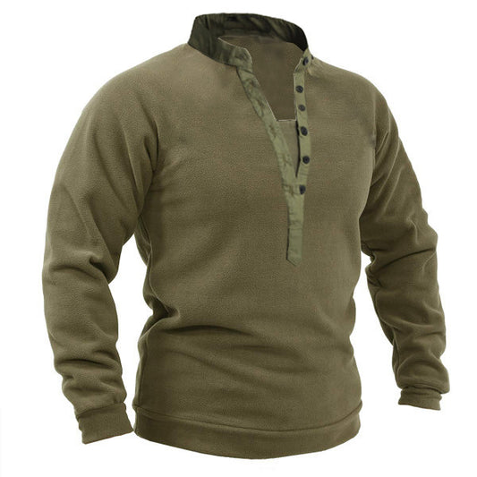 Men's Outdoor Warm And Breathable Henry Buttons
