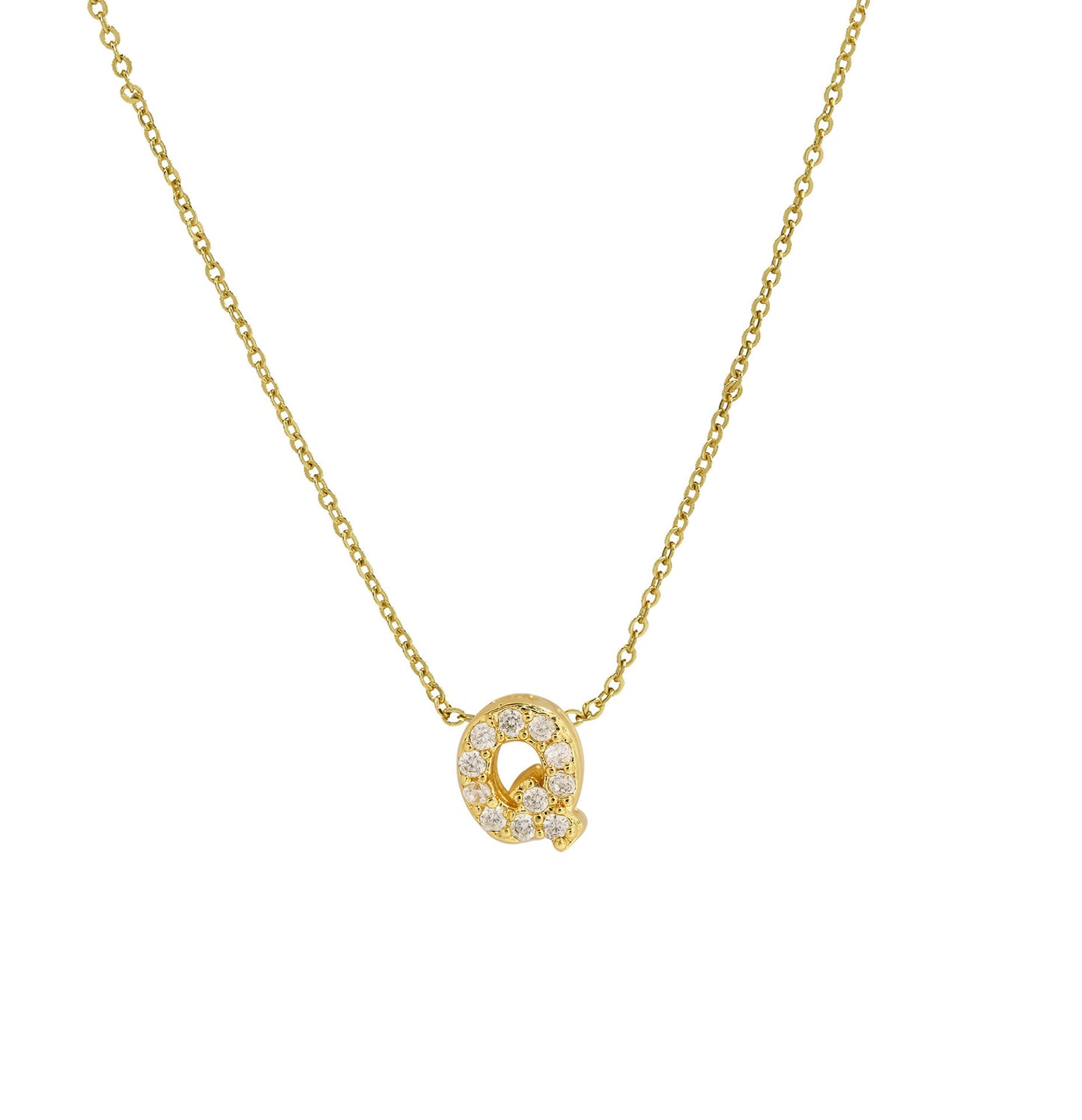 Necklace Pendant Gold Micro Inlaid With Diamond