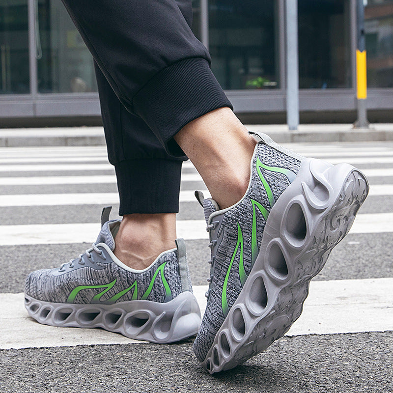 Men's Sneaker Extra Large Size 47 Men's Shoes No Plus-sized 46 Sports And Leisure 45 All-matching Couple Flame Shoes