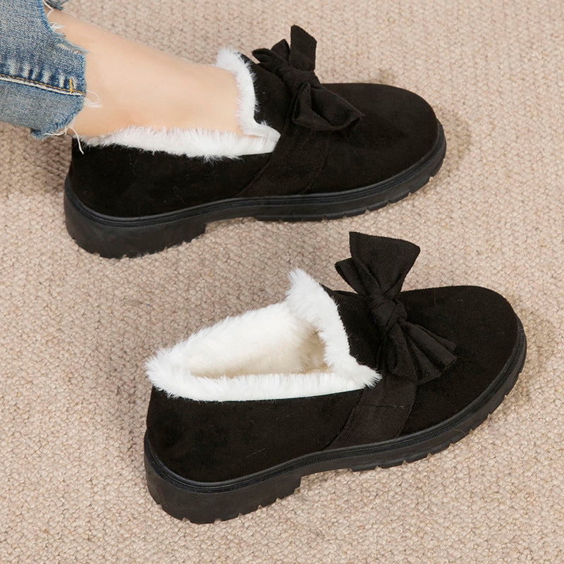 Gommino shoes Winter Fleece-lined Thickened Gommino Warm Non-slip