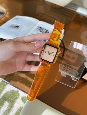 Watch Brown Transparent Suitable For Iwatch Watch Strap