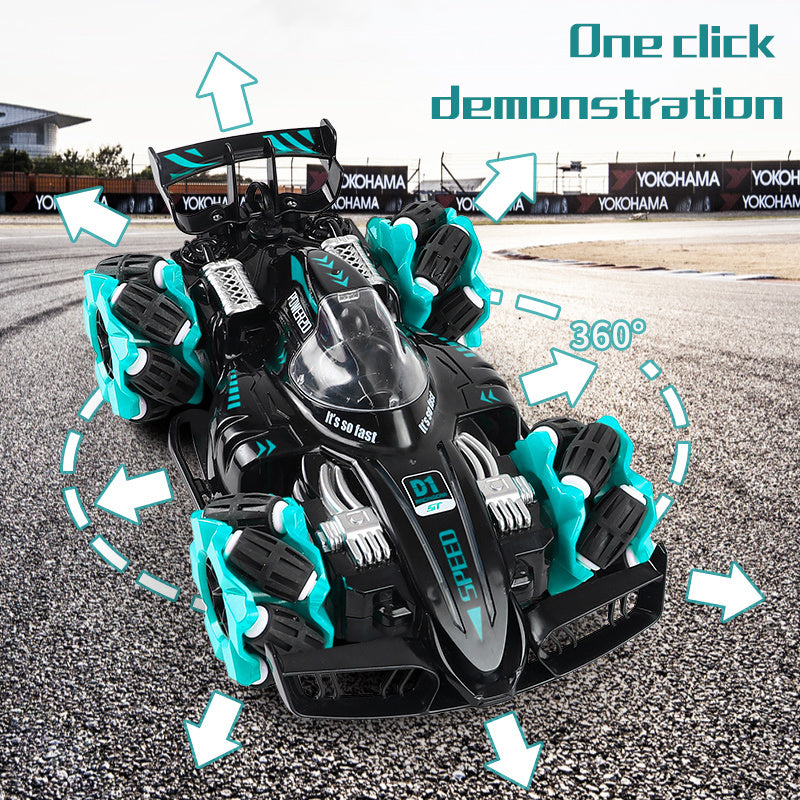 Stunt RC Car Toy 4WD Horizontal Drift Spray Stunt RC Car Toy