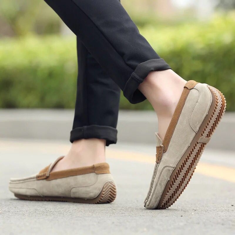 men shoes British trend casual men's shoes frosted low-top shoes