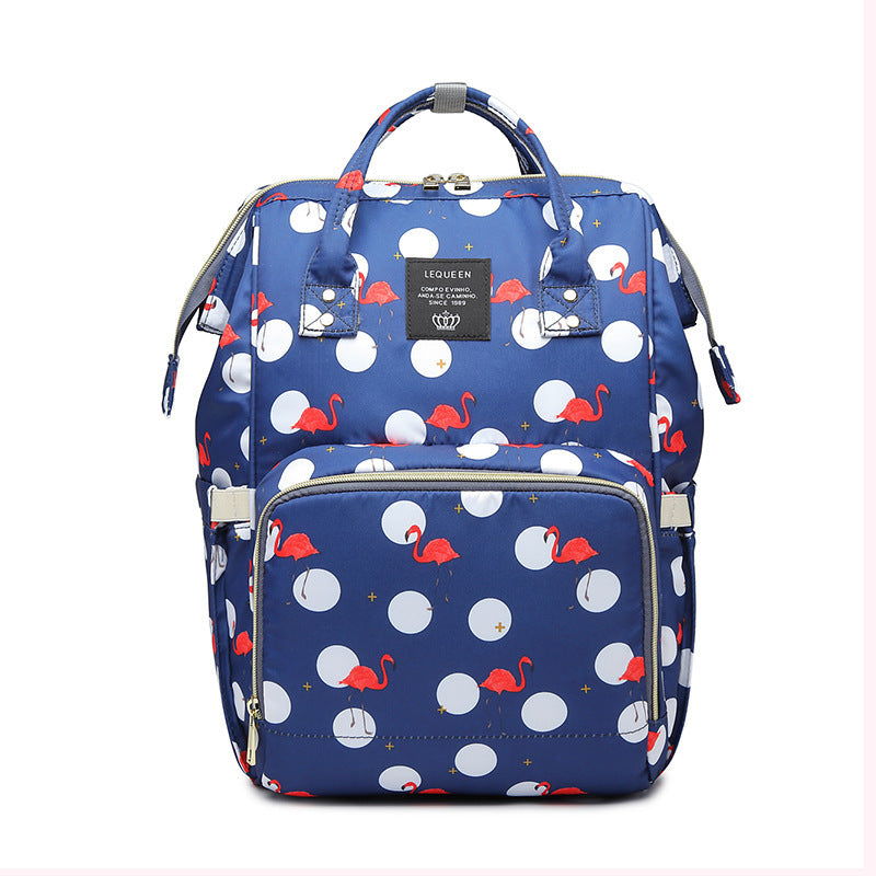 Baby Bag Flamingo Print Backpack Mother and Baby Bag