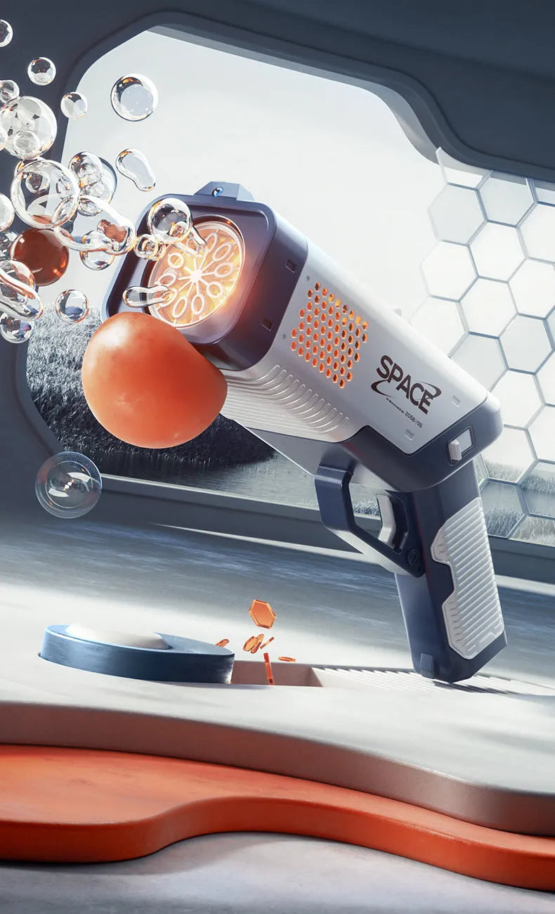 Space Gun Bubble Machine Handheld Porous Bubble Machine