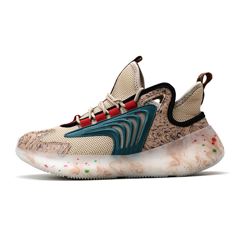 Low-top lace-up casual shoes