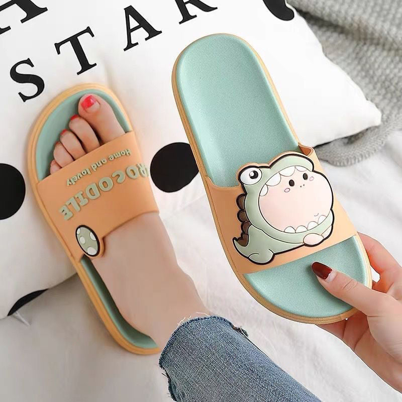 Dinosaur Slippers Cute Cartoon Fashionable Household Dinosaur Slippers
