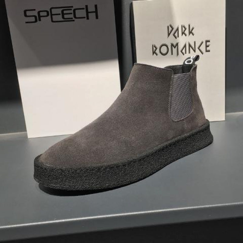 Casual Thin Cotton Shoes Thick-soled Elasticated Trendy Fashion Martin Boots Casual Thin Cotton Shoes