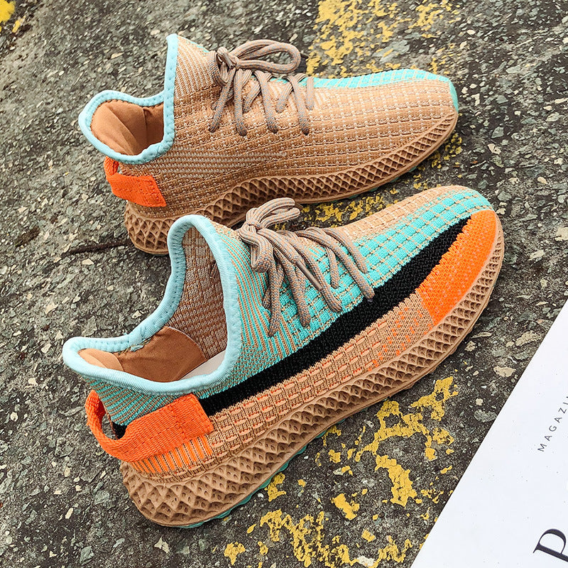 Women's casual Sneaker running flying woven coconut shoes