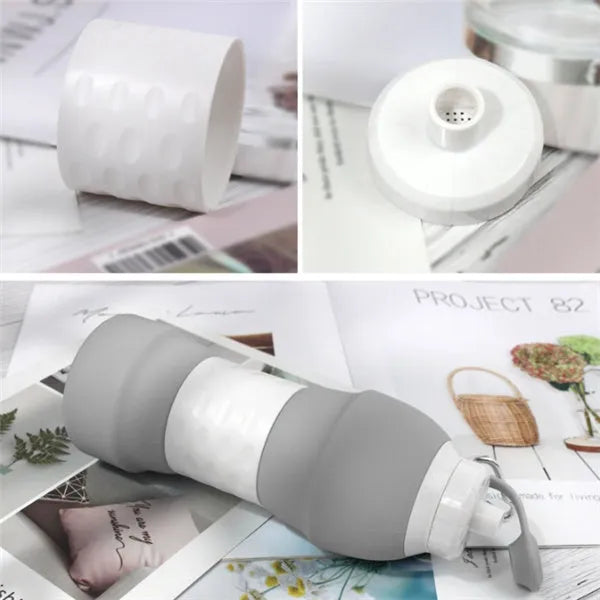 Silicone water bottle folding water bottle