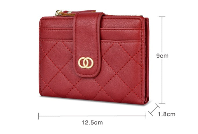 Women's Small Fragrant Embroidery Thread Multi-card Coin Purse Women Cross-border Wallet