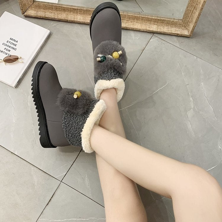 women's boots Platform ankle boots women's shoes