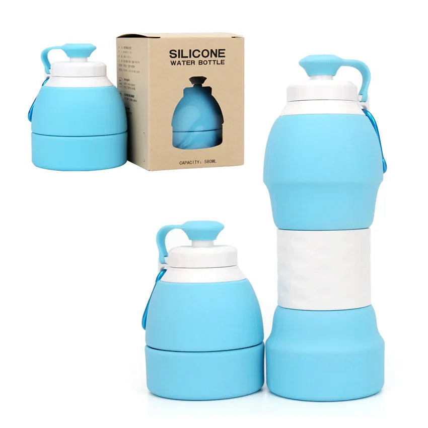 Silicone water bottle folding water bottle