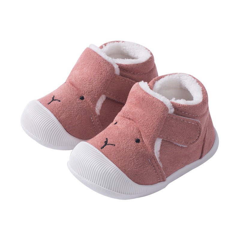 Plush warm walking shoes