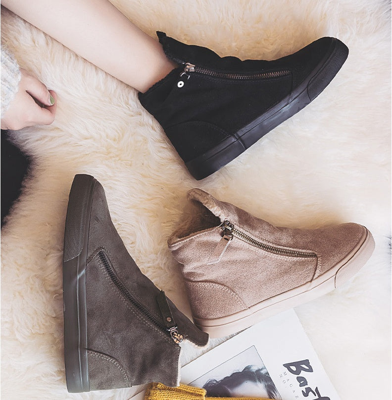 warm cotton shoes All-match non-slip and velvet warm cotton shoes
