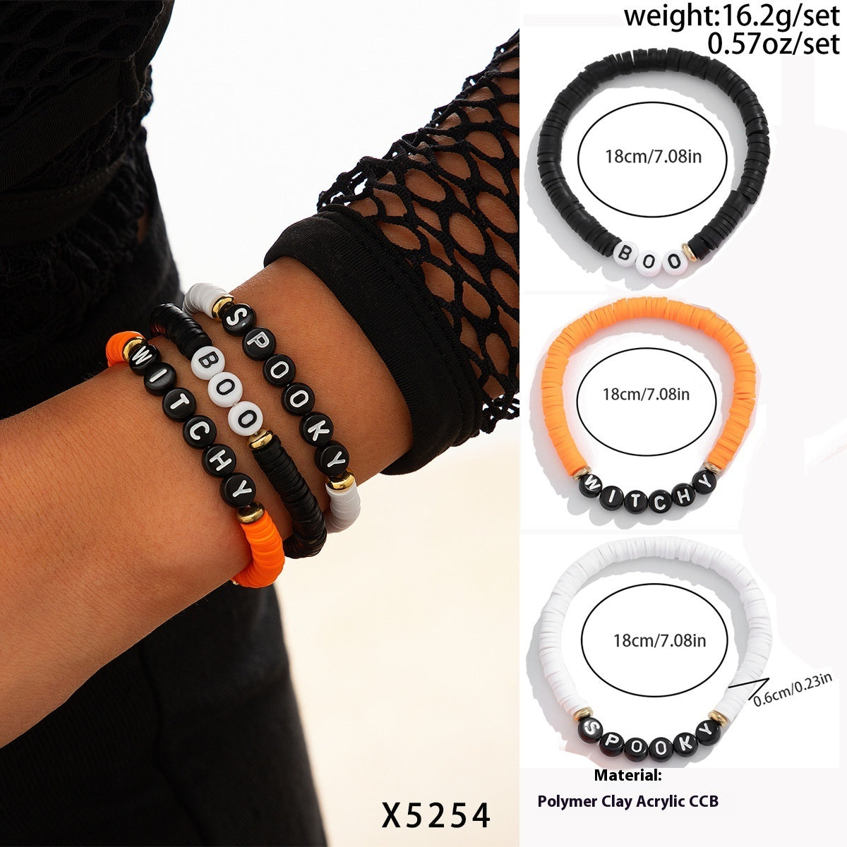 Pumpkin Bracelet Suit European And American Halloween New Skull Pumpkin Bracelet Suit