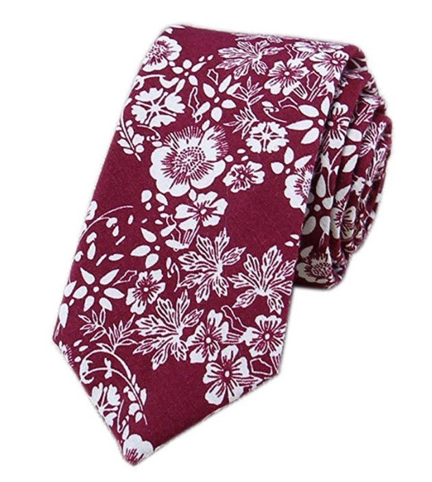 Floral tie cotton printing casual Korean version