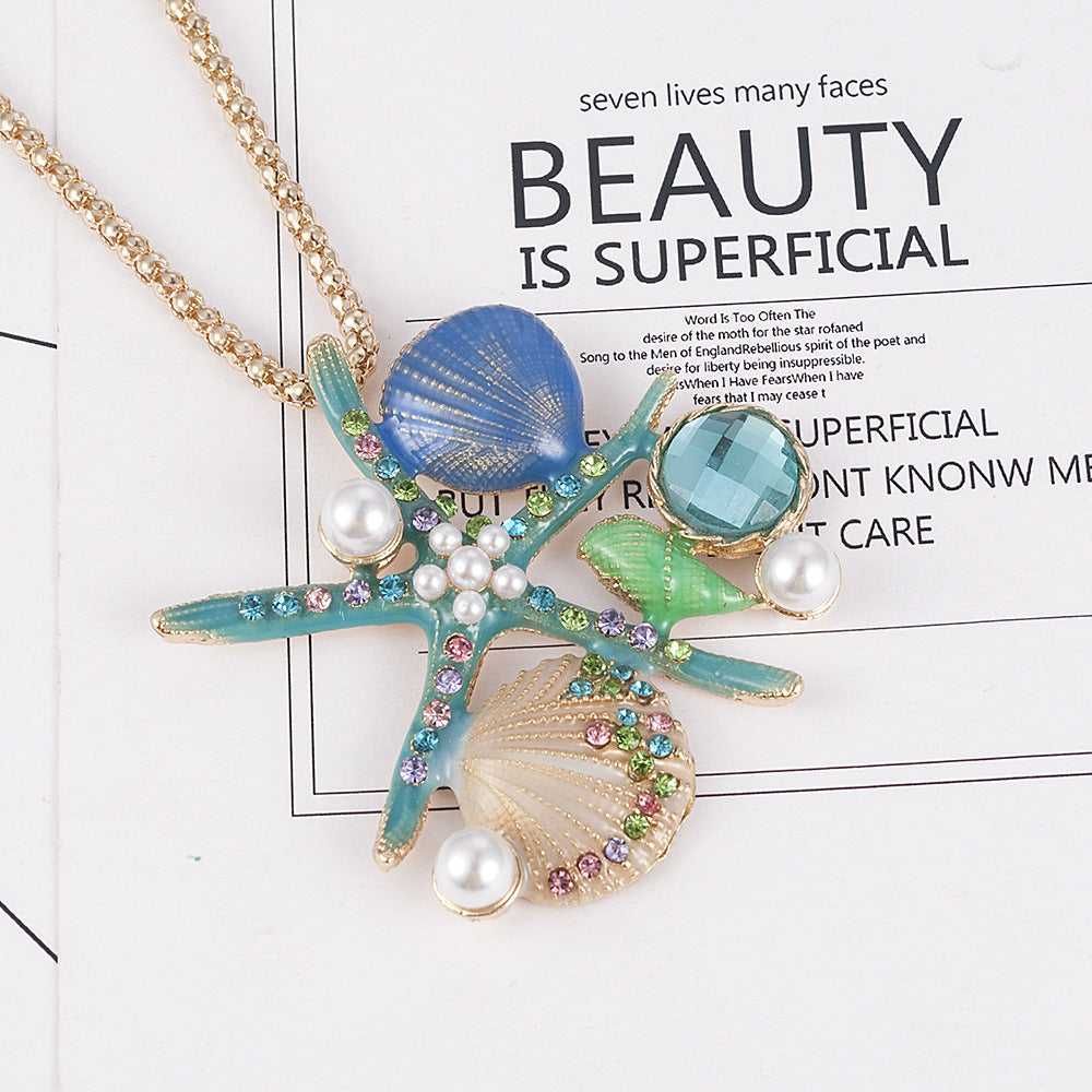 Starfish pendant necklace
