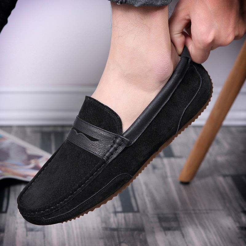 men shoes British trend casual men's shoes frosted low-top shoes