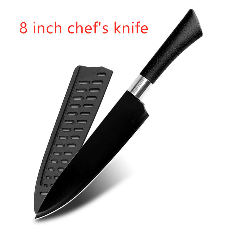 Stainless steel non stick knife spray paint knife horseshoe handle fruit knife