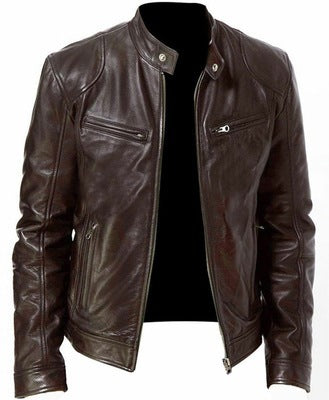 Leather Jacket Slim Leather Jacket