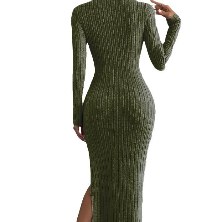 Long Dress Knitted Long Dress Women's Clothing