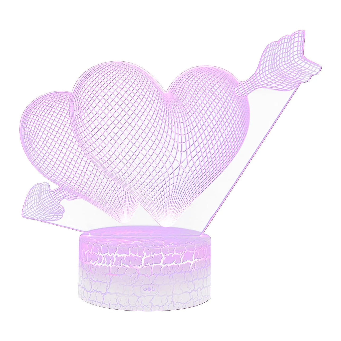 I LOVE YOU Sweet Lover Heart Balloon 3D LED USB Lamp Romantic Decorative Colorful Night Light Girlfriend Gift Mothers Day, Lamp, sumet.shop