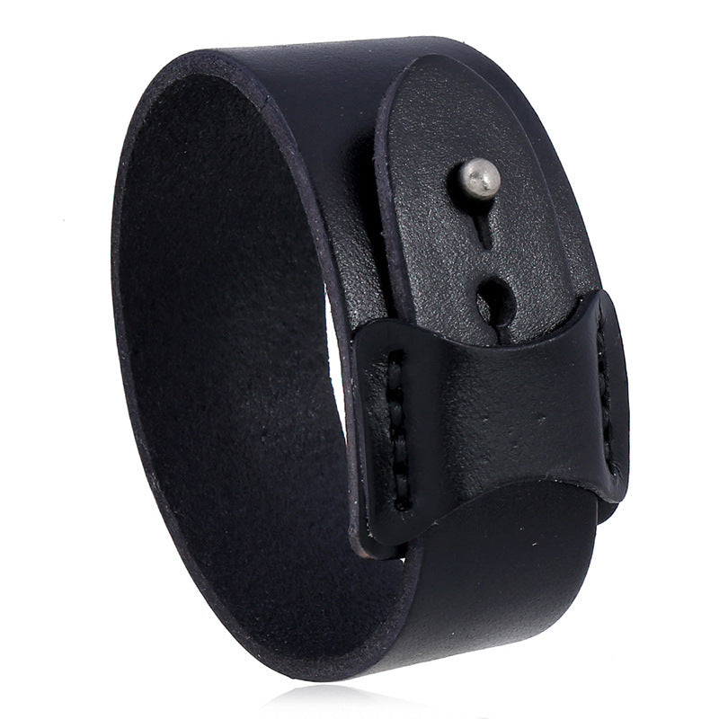 Cow Leather Irregular Bracelet For Men - sumet.shop