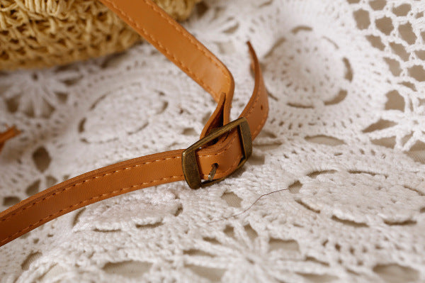 Leisure Bag Shoulder Mori Women's Seaside Beach Vacation Straw Leisure Bag