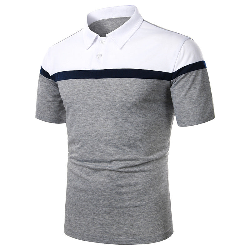Color Matching Design Casual With Men's Short Sleeves - sumet.shop