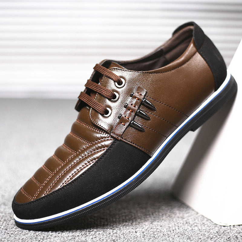 Leather Shoes Jacked Shoes