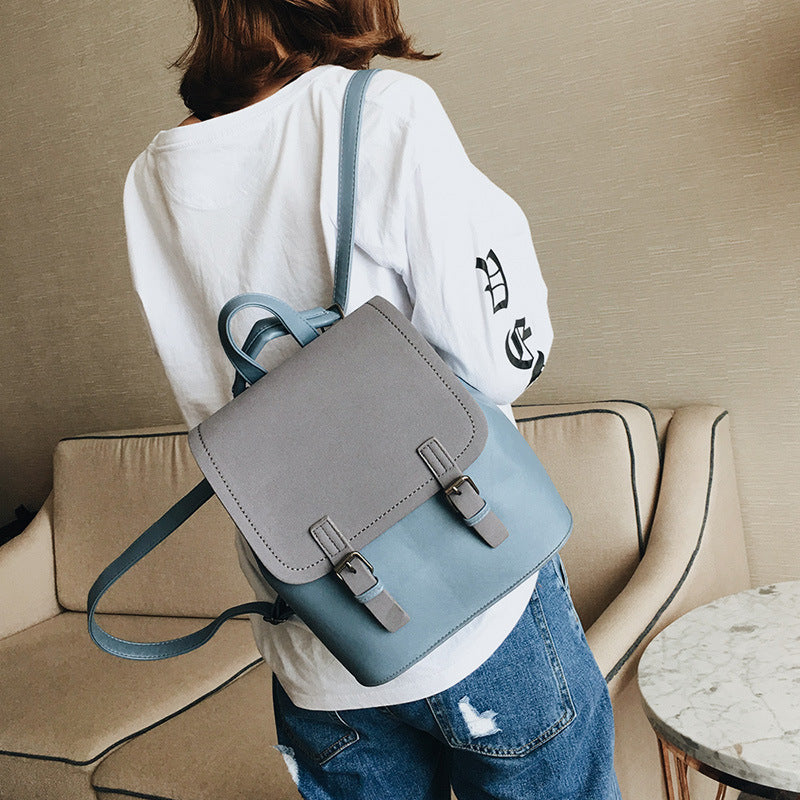 Ladies Backpack Mini Candy Color PU Leather Ladies Backpack