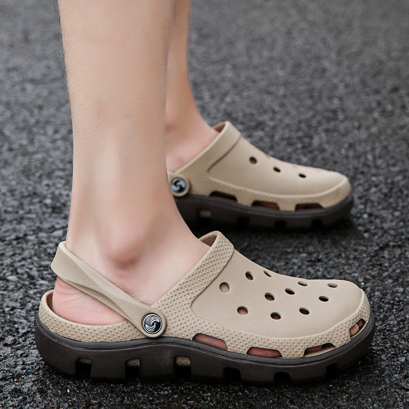 Hole Shoes Sandals Casual Sandals Female Baotou Slippers Beach Shoes