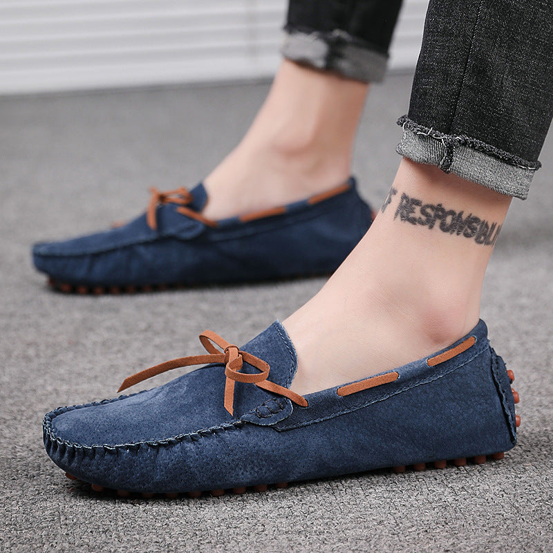 Suede Leather One-step Driving Shoes Casual Shoes