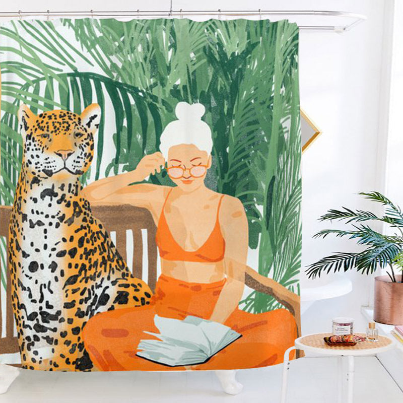 Shower Curtain Waterproof Bathroom Curtain