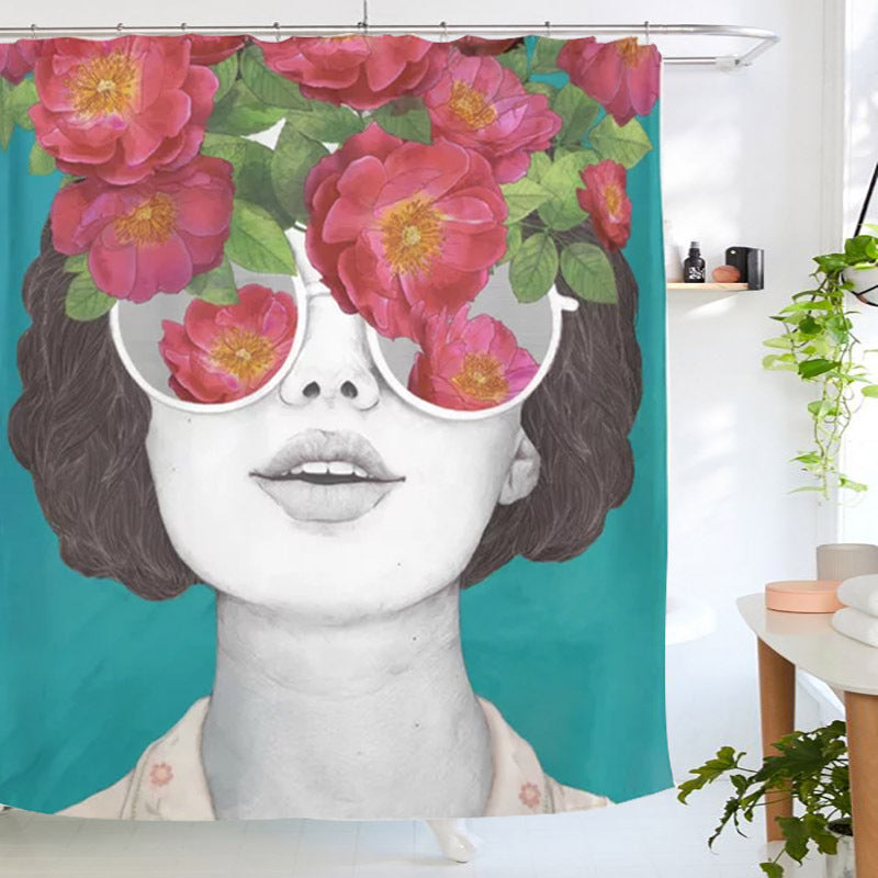 Shower Curtain Waterproof Bathroom Curtain