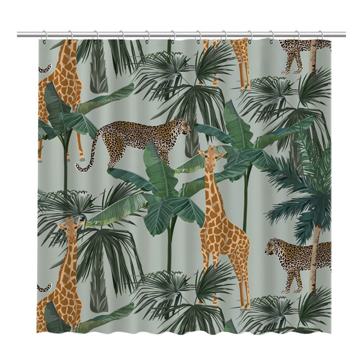 Shower Curtain Waterproof Bathroom Curtain