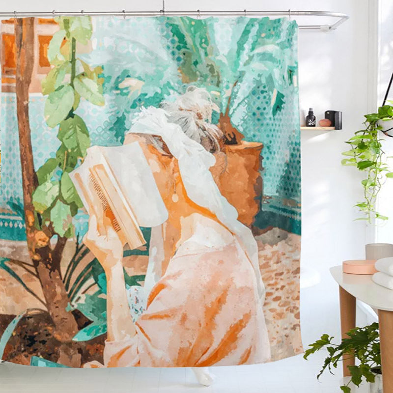 Shower Curtain Waterproof Bathroom Curtain