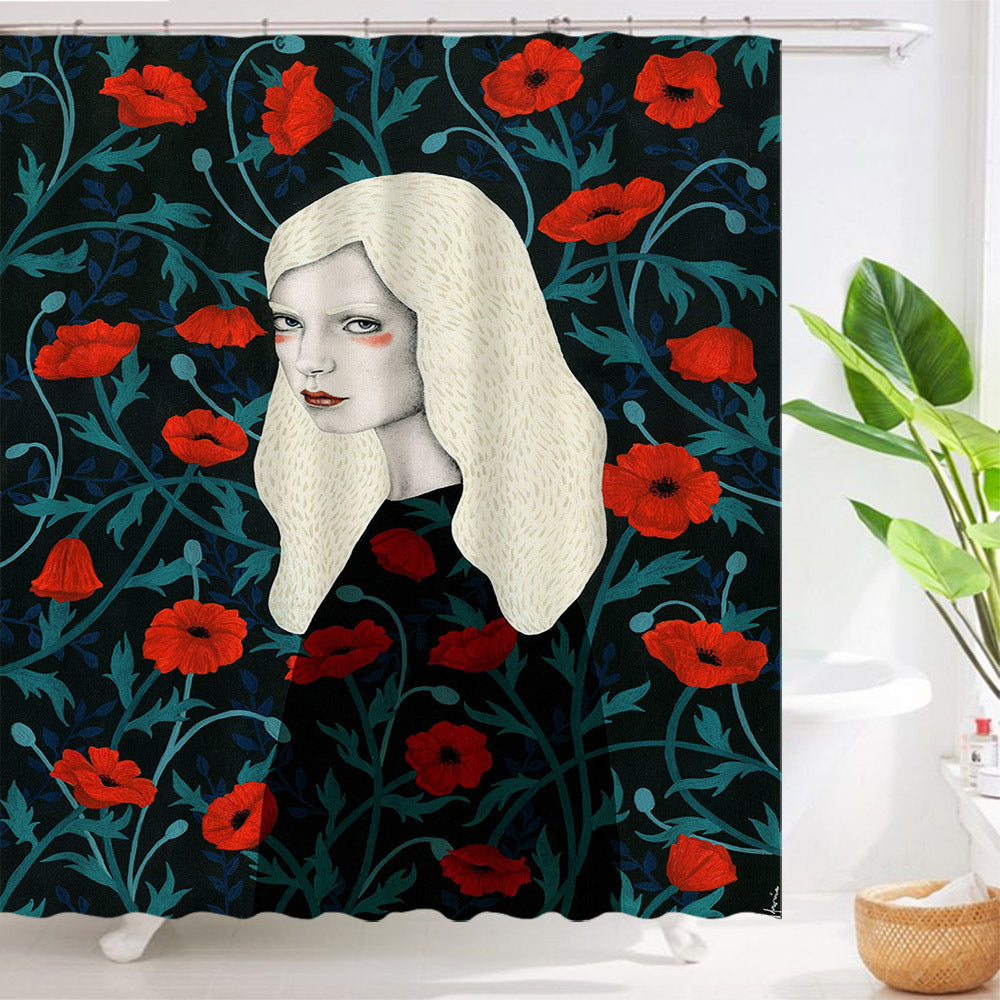 Shower Curtain Waterproof Bathroom Curtain