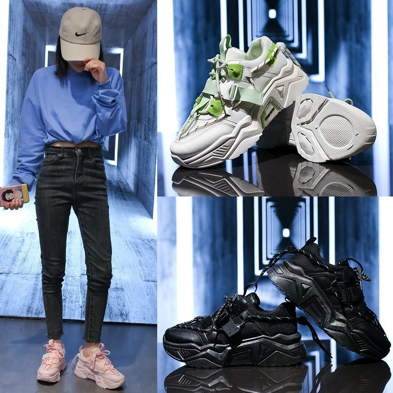 Thick-soled Women's Shoes Increased Women's Shoes Mesh Sneakers Women's Casual Fashion