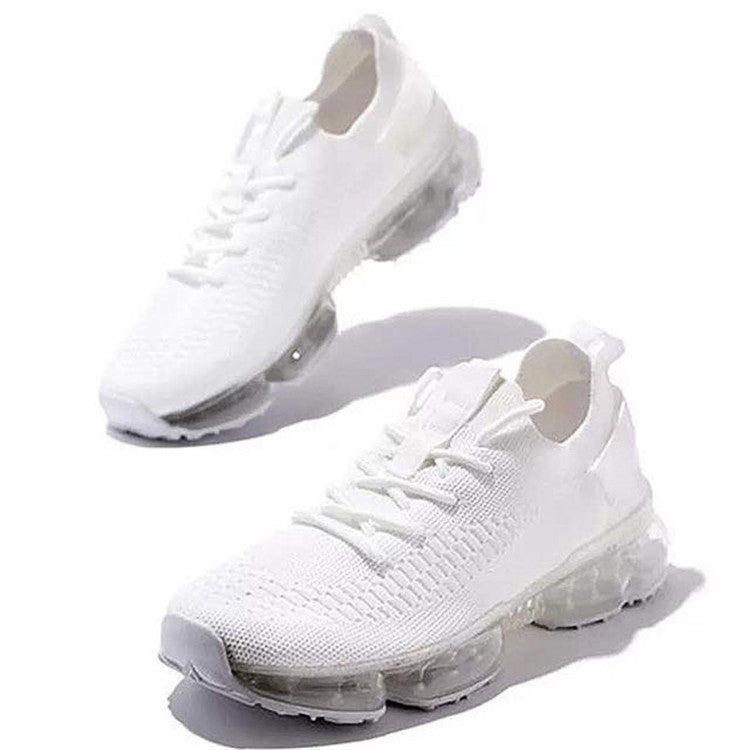 Lace up Casual Shoes Air Cushion Bottom Lace up Casual Shoes Flying Woven Women s Shoes