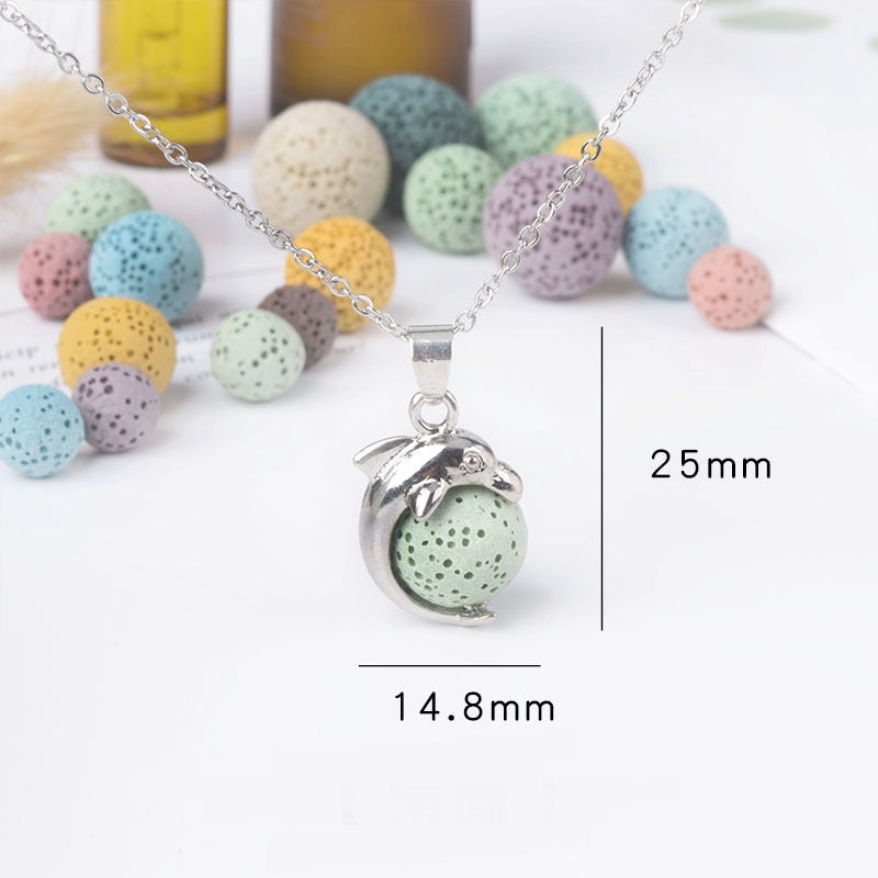 Necklace Aromatherapy Necklace Magic Box Pendant Diffuse Necklace Fragrance