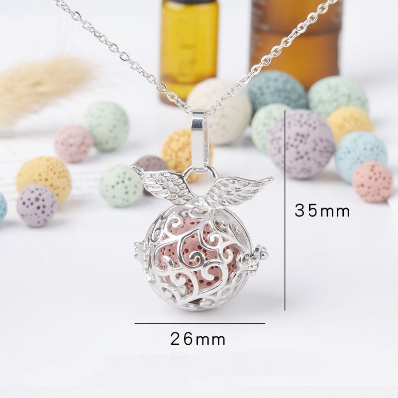 Necklace Aromatherapy Necklace Magic Box Pendant Diffuse Necklace Fragrance