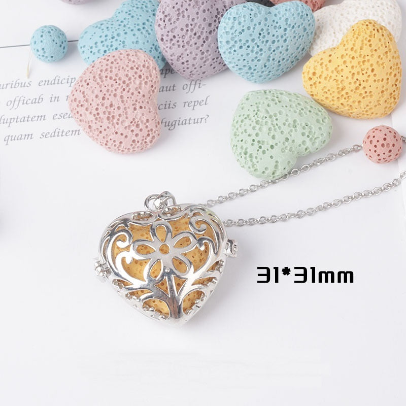 Necklace Aromatherapy Necklace Magic Box Pendant Diffuse Necklace Fragrance